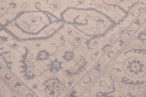 handmade Traditional Kafkaz Ivory Gray Hand Knotted RECTANGLE 100% WOOL area rug 8' x 10'