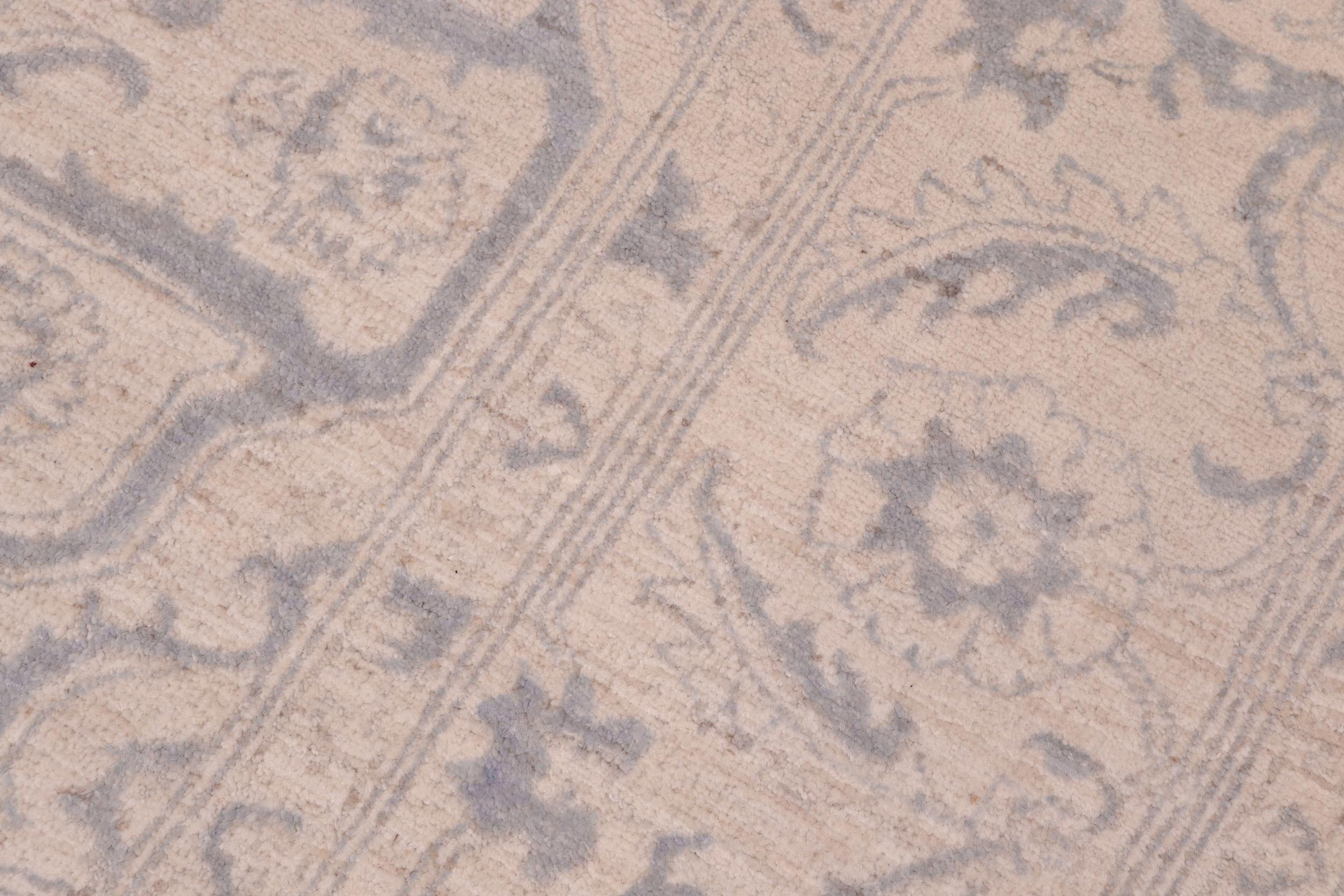 handmade Traditional Kafkaz Ivory Gray Hand Knotted RECTANGLE 100% WOOL area rug 8' x 10'