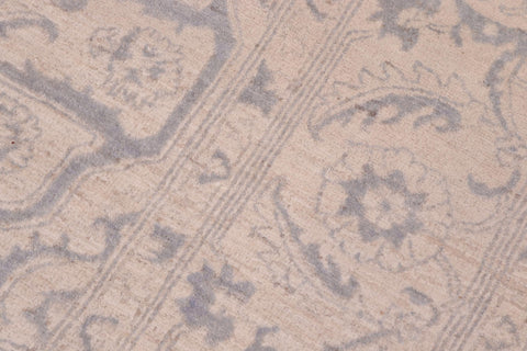 handmade Traditional Kafkaz Ivory Gray Hand Knotted RECTANGLE 100% WOOL area rug 8' x 10'