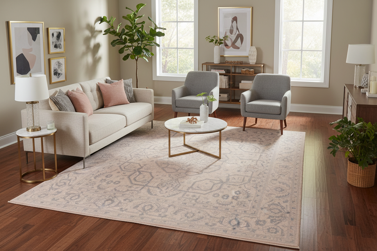 handmade Traditional Kafkaz Ivory Gray Hand Knotted RECTANGLE 100% WOOL area rug 8' x 10'