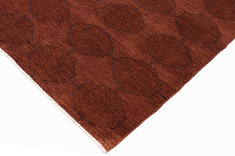 handmade Over Dyed Over Dyed Brown Blue Hand Knotted RECTANGLE 100% WOOL area rug 6' x 9'