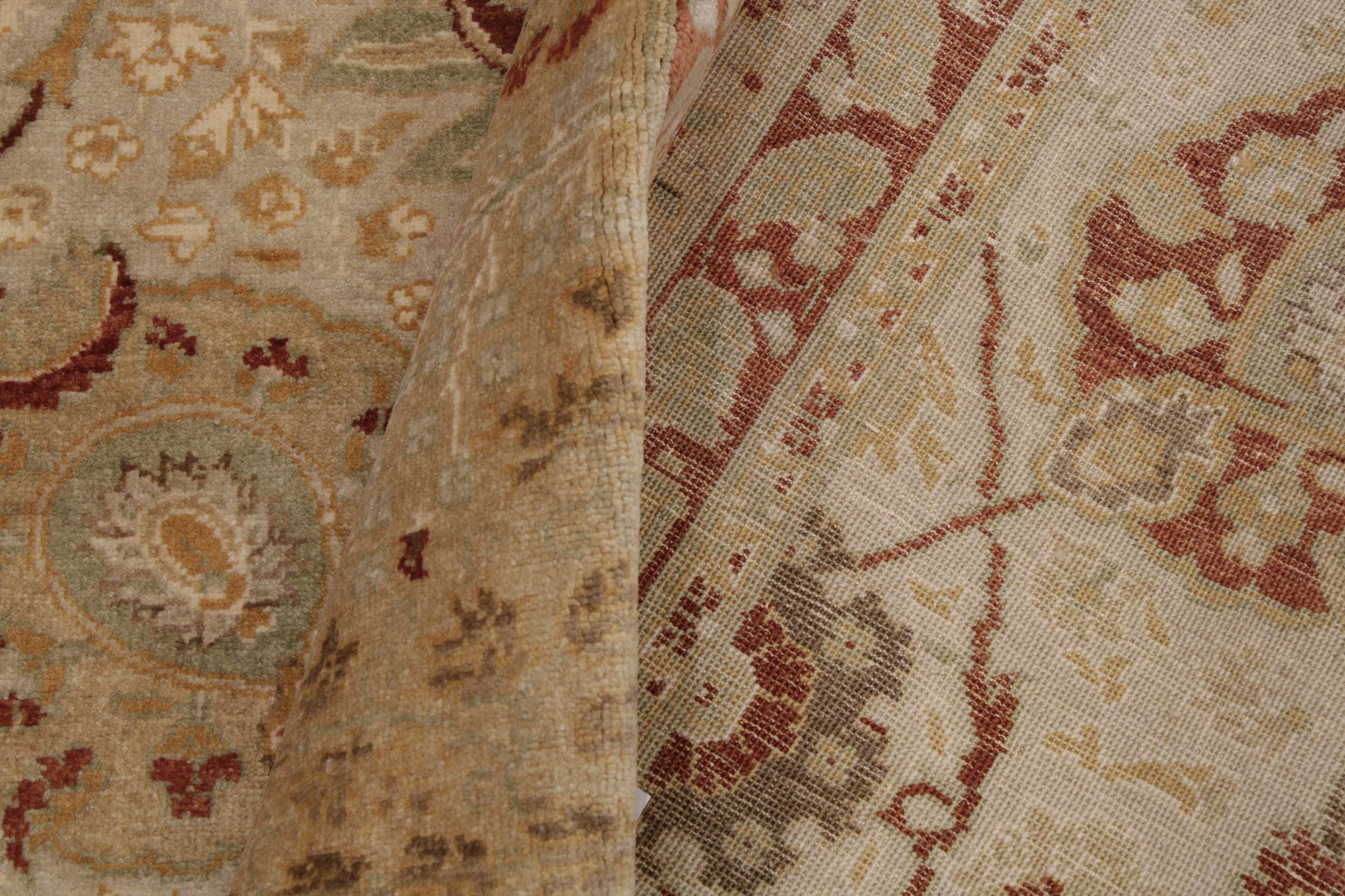 handmade Traditional Kafkaz Tan Gold Hand Knotted RECTANGLE 100% WOOL area rug 6' x 9'
