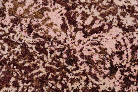 handmade Modern Kafkaz Brown Purple Hand Knotted RECTANGLE WOOL&SILK area rug 6' x 9'