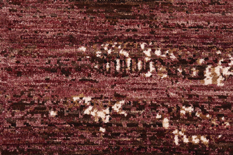 handmade Modern Kafkaz Brown Purple Hand Knotted RECTANGLE WOOL&SILK area rug 6' x 9'