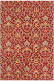 Bohemian Ziegler Shaun Red/Gray Wool Rug - 6'0'' x 8'7''
