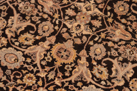 handmade Traditional Veg Dye Brown Tan Hand Knotted RECTANGLE 100% WOOL area rug 6' x 9'