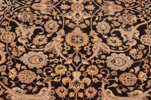 handmade Traditional Veg Dye Brown Tan Hand Knotted RECTANGLE 100% WOOL area rug 6' x 9'