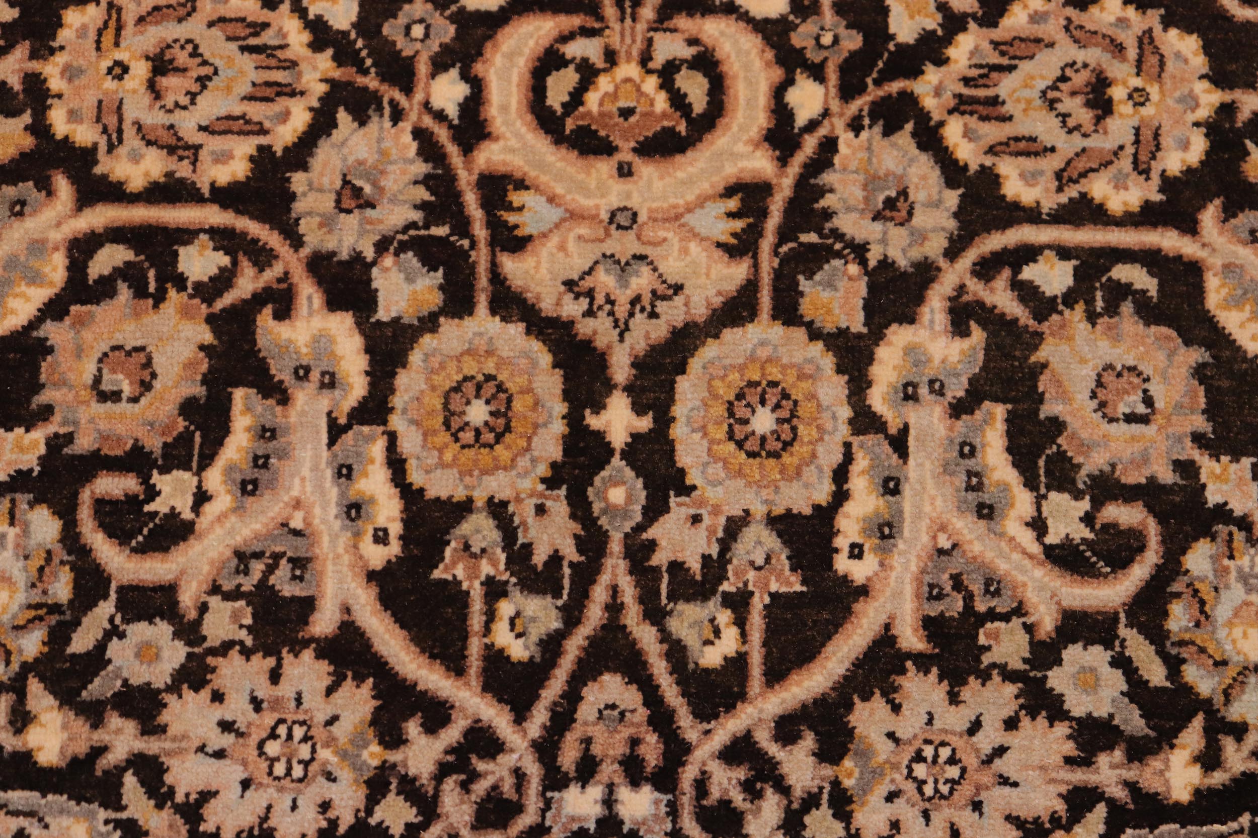 handmade Traditional Veg Dye Brown Tan Hand Knotted RECTANGLE 100% WOOL area rug 6' x 9'