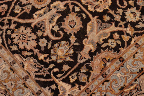 handmade Traditional Veg Dye Brown Tan Hand Knotted RECTANGLE 100% WOOL area rug 6' x 9'