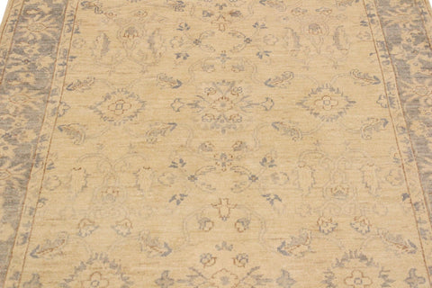 handmade Traditional Kafkaz Ivory Gray Hand Knotted RECTANGLE 100% WOOL area rug 4x6