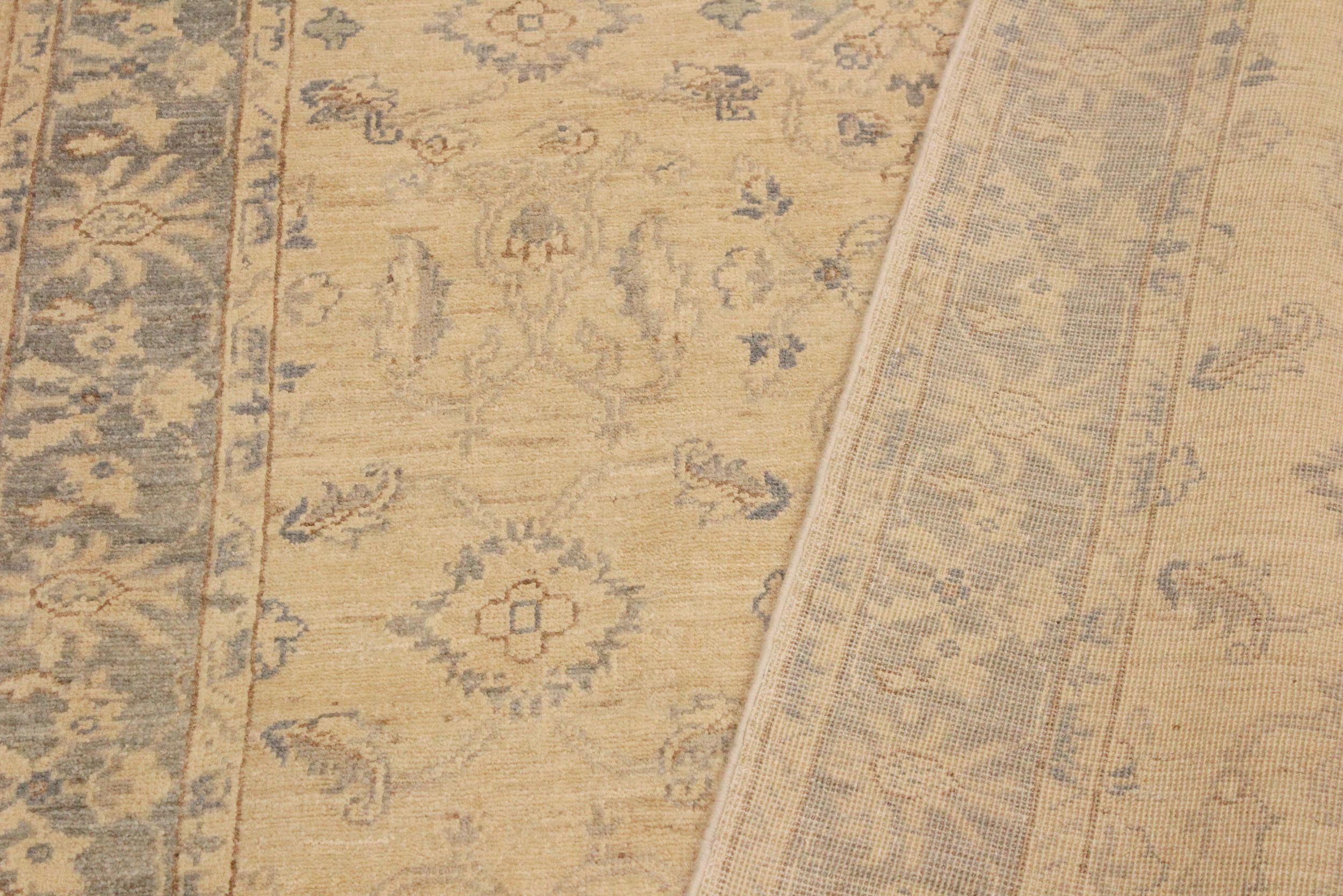 handmade Traditional Kafkaz Ivory Gray Hand Knotted RECTANGLE 100% WOOL area rug 4x6