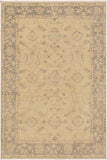 Boho Chic Ziegler Blake Ivory/Gray Hand-Knotted Wool Rug - 3'11'' x 5'9''