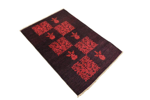 A09066 3 4"x 410"Over Dyed                     3x5PurplePINKHand-knotted                  Pakistan   100% Wool  Rectangle  652671174001