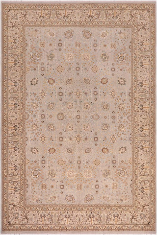 handmade Traditional Design Lt. Blue Tan Hand Knotted RECTANGLE 100% WOOL area rug 6'X9'