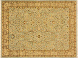 handmade Traditional Tabriz Blue Ivory Hand Knotted RECTANGLE 100% WOOL area rug 4x6
