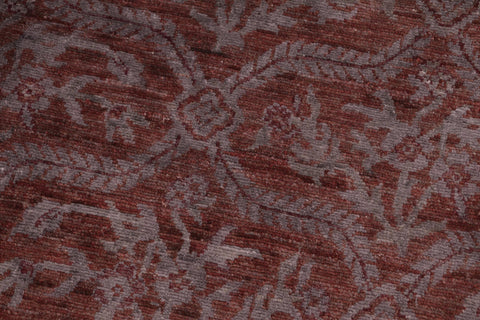 handmade Over Dyed Over Dyed Rust Blue Hand Knotted RECTANGLE 100% WOOL area rug 5' x 7'