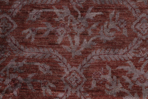 handmade Over Dyed Over Dyed Rust Blue Hand Knotted RECTANGLE 100% WOOL area rug 5' x 7'