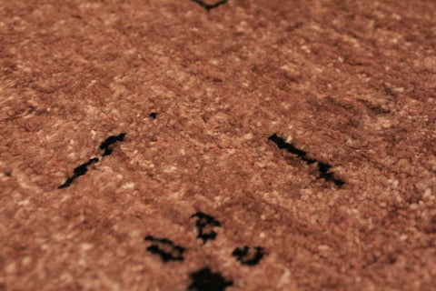 handmade Over Dyed Over Dyed Brown Dark Brown Hand Knotted RECTANGLE 100% WOOL area rug 4' x 6'