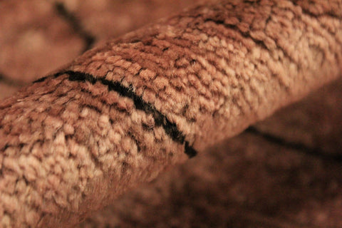 handmade Over Dyed Over Dyed Brown Dark Brown Hand Knotted RECTANGLE 100% WOOL area rug 4' x 6'