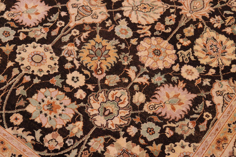handmade Transitional Design Brown Lt. Tan Hand Knotted RECTANGLE 100% WOOL area rug 6' x 9'