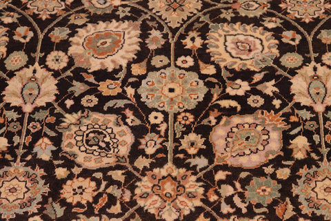 handmade Transitional Design Brown Lt. Tan Hand Knotted RECTANGLE 100% WOOL area rug 6' x 9'