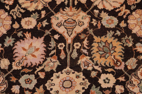 handmade Transitional Design Brown Lt. Tan Hand Knotted RECTANGLE 100% WOOL area rug 6' x 9'