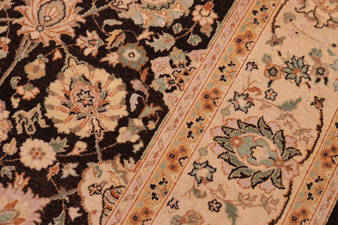 handmade Transitional Design Brown Lt. Tan Hand Knotted RECTANGLE 100% WOOL area rug 6' x 9'