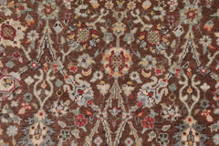 handmade Transitional Design Brown Ivory Hand Knotted RECTANGLE 100% WOOL area rug 3'X5'
