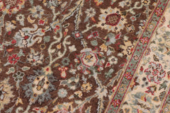 handmade Transitional Design Brown Ivory Hand Knotted RECTANGLE 100% WOOL area rug 3'X5'