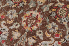 handmade Transitional Design Brown Ivory Hand Knotted RECTANGLE 100% WOOL area rug 3'X5'