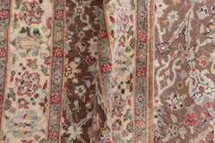 handmade Transitional Design Brown Ivory Hand Knotted RECTANGLE 100% WOOL area rug 3'X5'