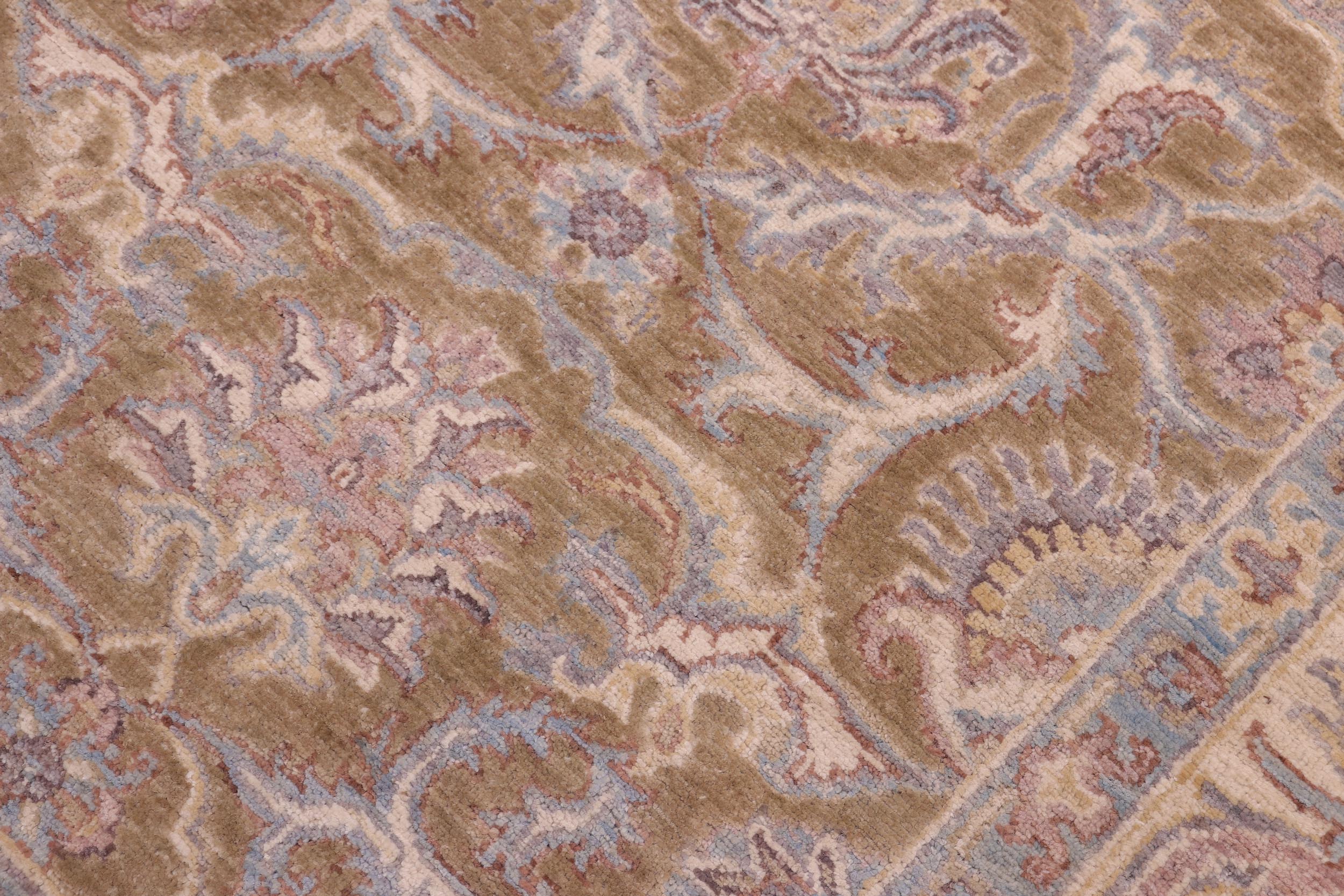 handmade Traditional Kafkaz Gold Ivory Hand Knotted RECTANGLE 100% WOOL area rug 6x8