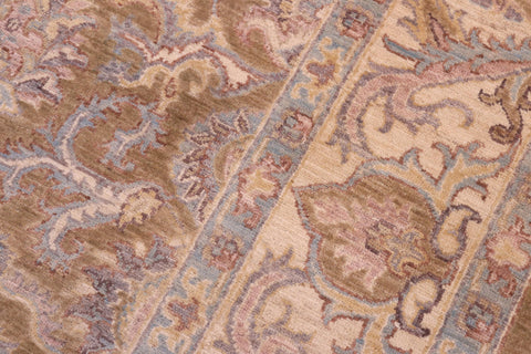 handmade Traditional Kafkaz Gold Ivory Hand Knotted RECTANGLE 100% WOOL area rug 6x8