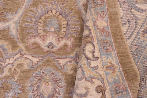 handmade Traditional Kafkaz Gold Ivory Hand Knotted RECTANGLE 100% WOOL area rug 6x8