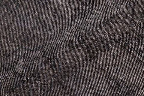 handmade Modern Vintage Gray Black Hand Knotted ROUND 100% WOOL area rug 6' x 6'