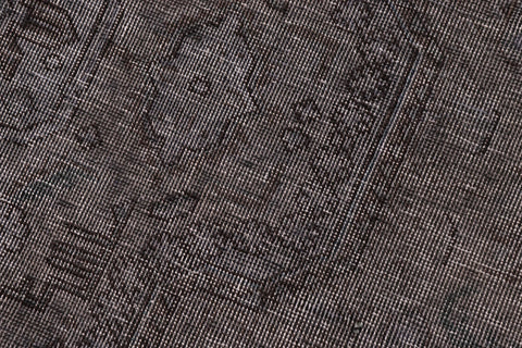 handmade Modern Vintage Gray Black Hand Knotted ROUND 100% WOOL area rug 6' x 6'