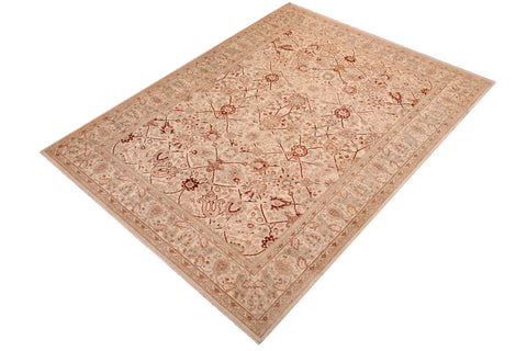 handmade Traditional Design Lt. Tan Tan Hand Knotted RECTANGLE 100% WOOL area rug 6' x 9'