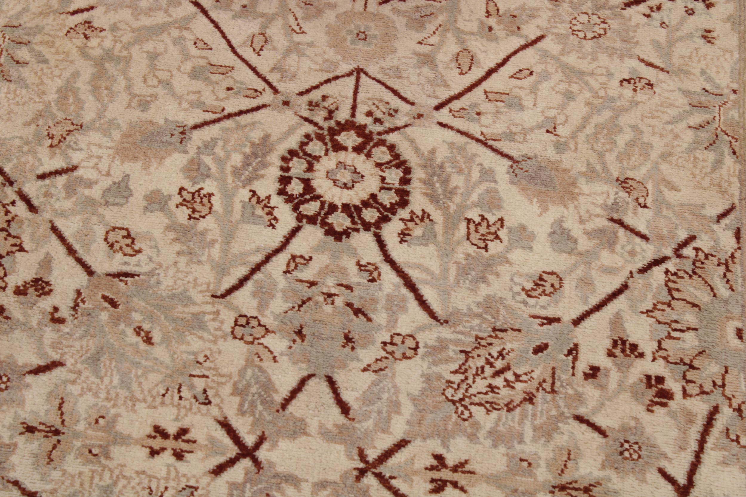 handmade Traditional Design Lt. Tan Tan Hand Knotted RECTANGLE 100% WOOL area rug 6' x 9'