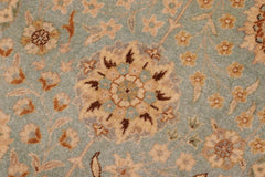 handmade Traditional Design Blue Ivory Hand Knotted RECTANGLE 100% WOOL area rug 10'X14'