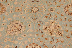 handmade Traditional Design Blue Ivory Hand Knotted RECTANGLE 100% WOOL area rug 10'X14'