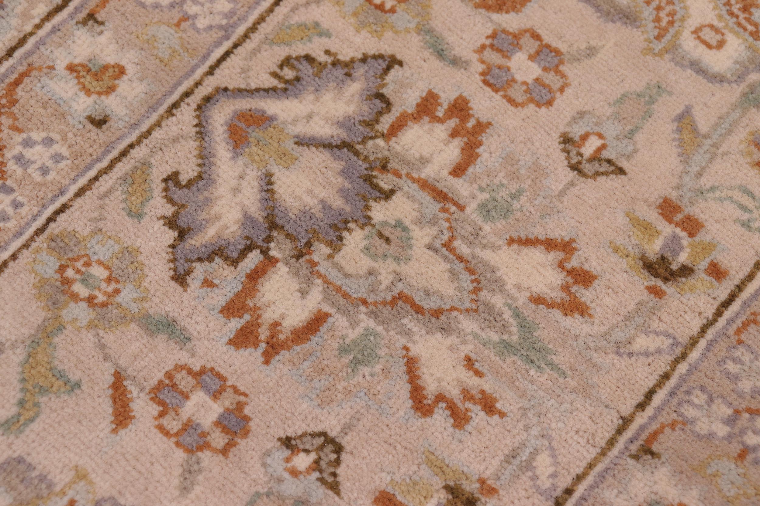 handmade Traditional Design Lt. Blue Tan Hand Knotted RECTANGLE 100% WOOL area rug 6' x 9'