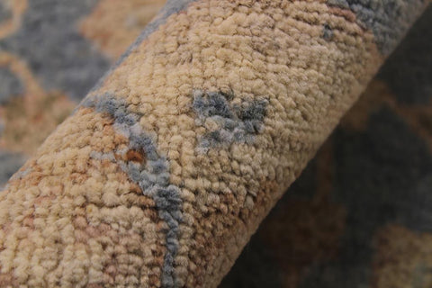 handmade Traditional Kafkaz Blue Ivory Hand Knotted RUNNER 100% WOOL area rug 3X13