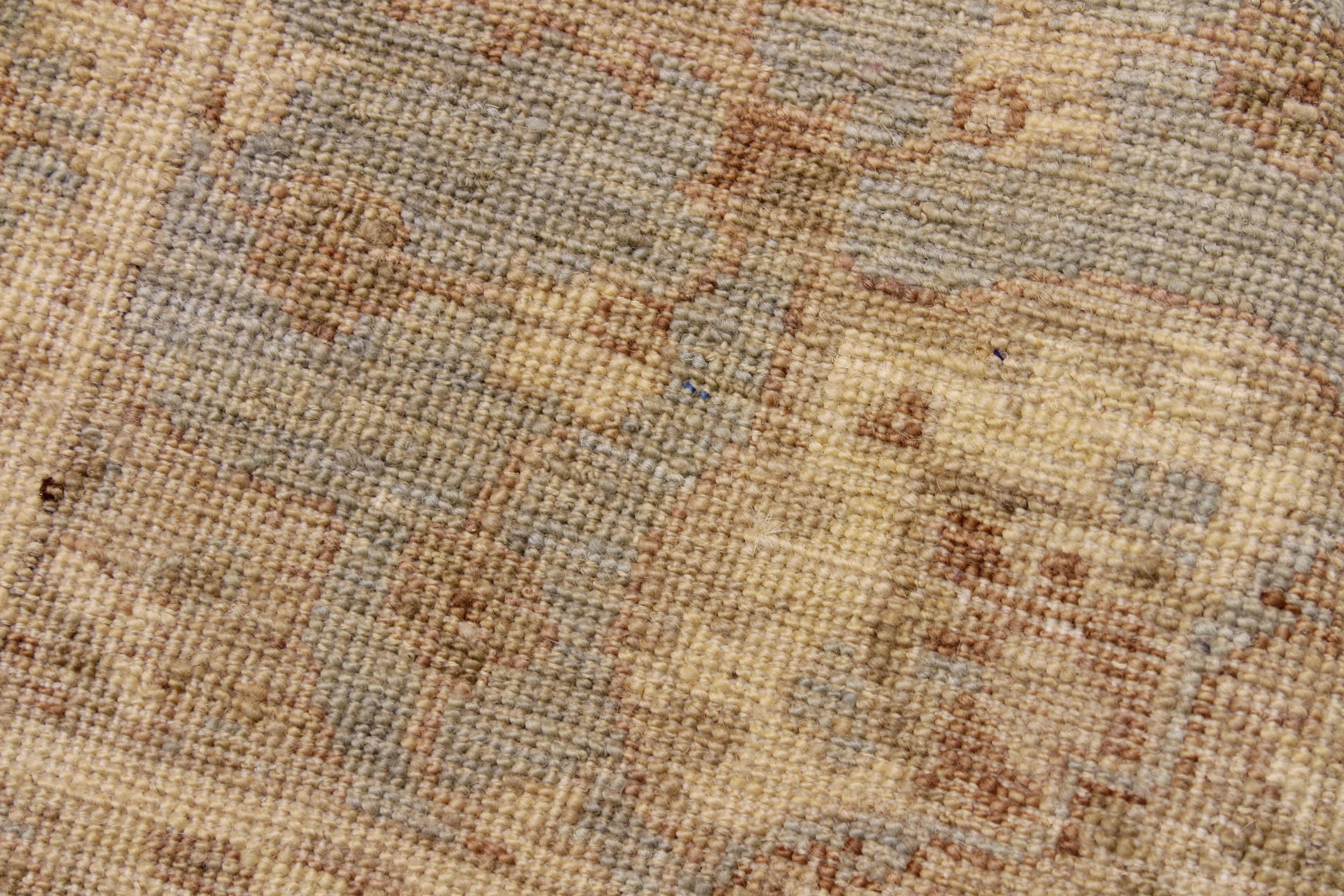 handmade Traditional Kafkaz Blue Ivory Hand Knotted RUNNER 100% WOOL area rug 3' x 13'