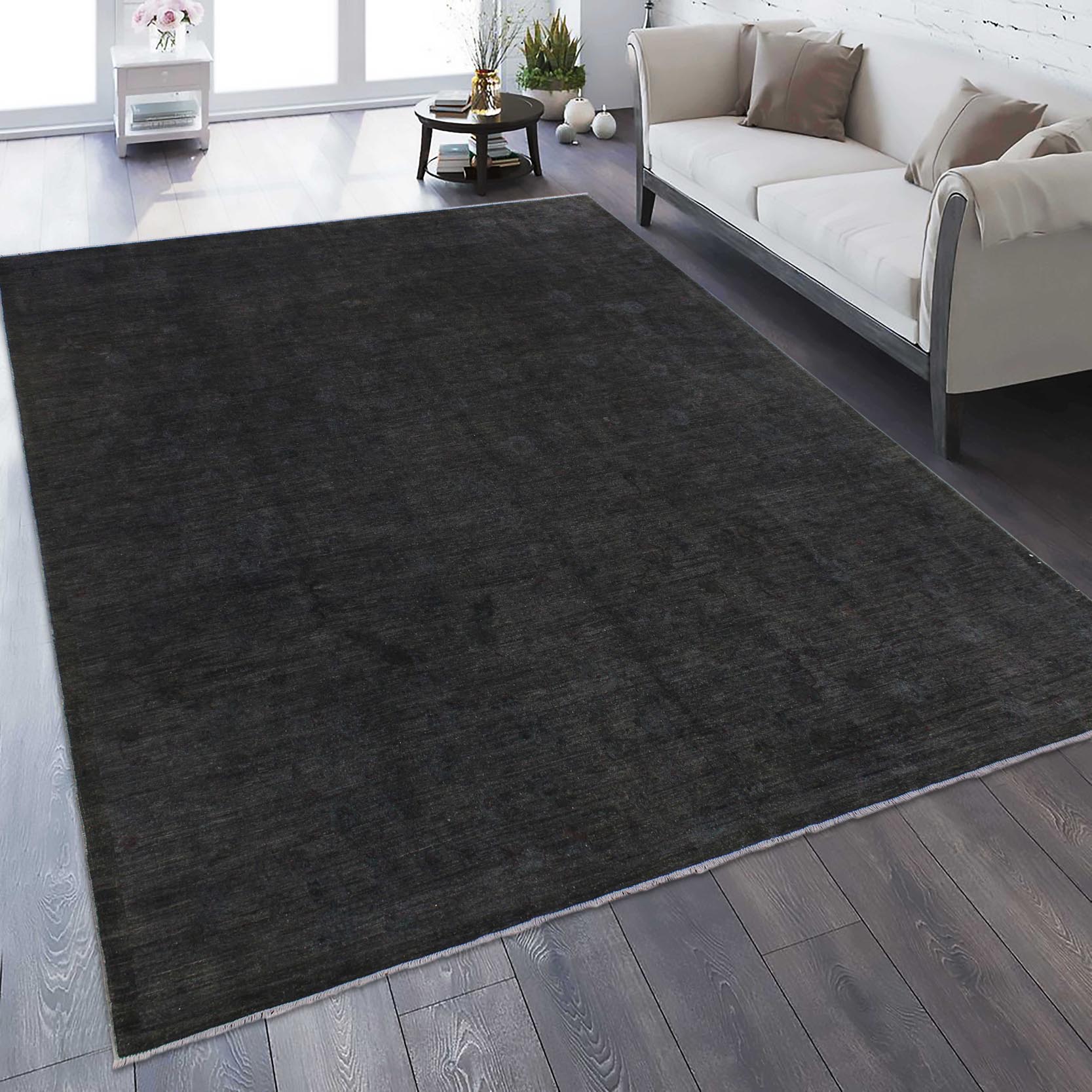 handmade Over Dyed Over Dyed Gray Red Hand Knotted RECTANGLE 100% WOOL area rug 9' x 12'