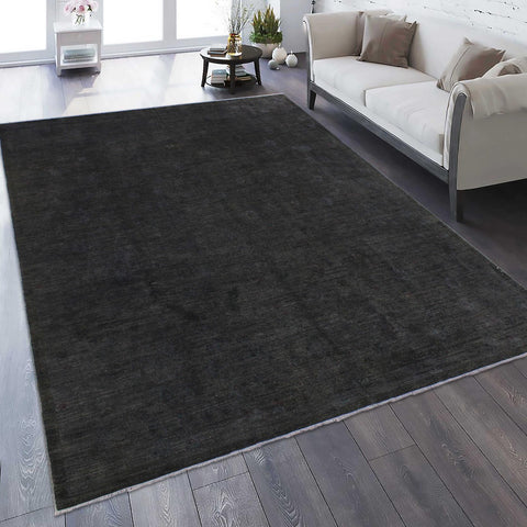 handmade Over Dyed Over Dyed Gray Red Hand Knotted RECTANGLE 100% WOOL area rug 9' x 12'