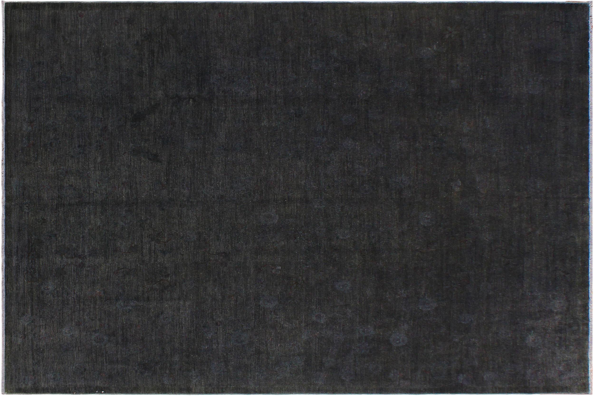 handmade Over Dyed Over Dyed Gray Red Hand Knotted RECTANGLE 100% WOOL area rug 9' x 12'