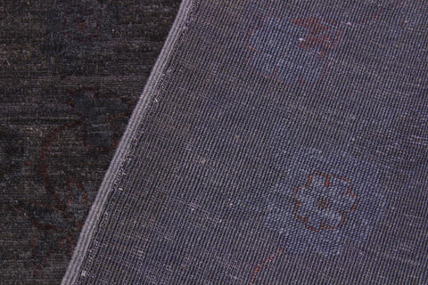 handmade Over Dyed Over Dyed Gray Red Hand Knotted RECTANGLE 100% WOOL area rug 9' x 12'
