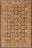handmade Transitional Kafkaz Brown Green Hand Knotted RECTANGLE 100% WOOL area rug 9 x 11