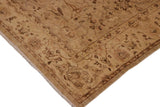 handmade Traditional Kafkaz Taupe Beige Hand Knotted RECTANGLE 100% WOOL area rug 9 x 12