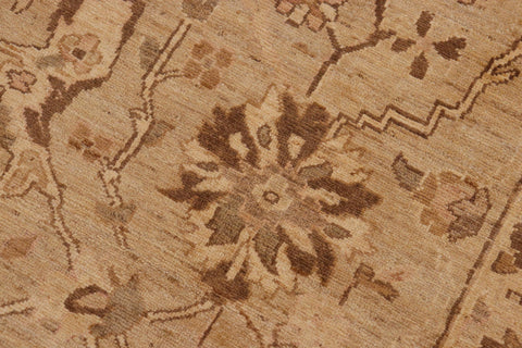 handmade Traditional Kafkaz Taupe Beige Hand Knotted RECTANGLE 100% WOOL area rug 9x12
